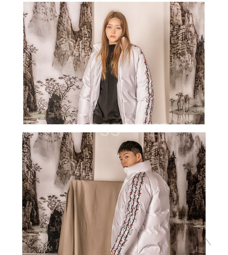 아시하 매화 구스다운 패딩 남여공용 사이즈 L--1