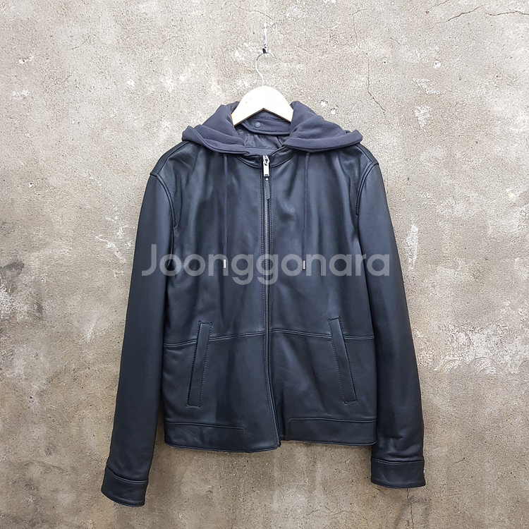 파렌하이트 양가죽 후드 자켓 L 사이즈--0