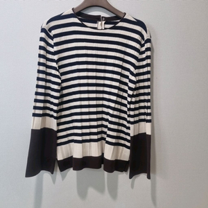 [MINE 마인 스트라이프 니트 / 한섬 정품 / 여성 F 사이즈]