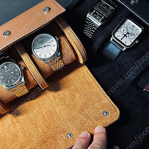 가죽/피아노 시계 3구 보관함 파우치 판매세이코