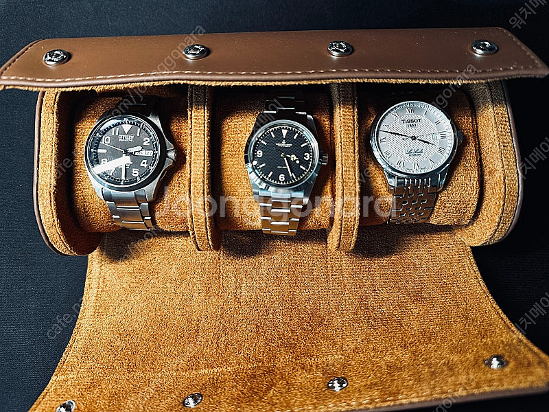 가죽/피아노 시계 3구 보관함 파우치 판매세이코--2