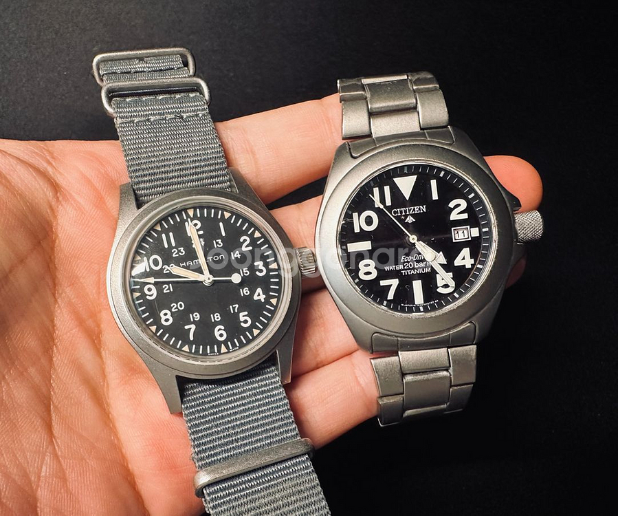 해밀턴 카키필드 메카니컬 38mm 운모 글라스 시계판매--8