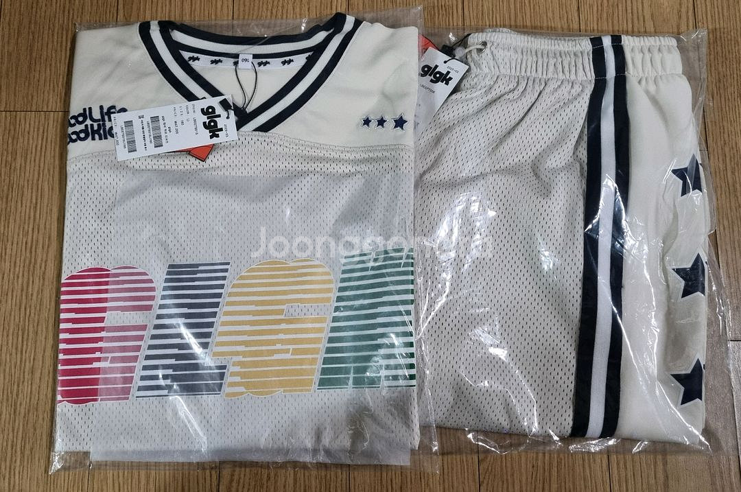 히로 glgk 럭비 티셔츠/glgk 메쉬팬츠160--0