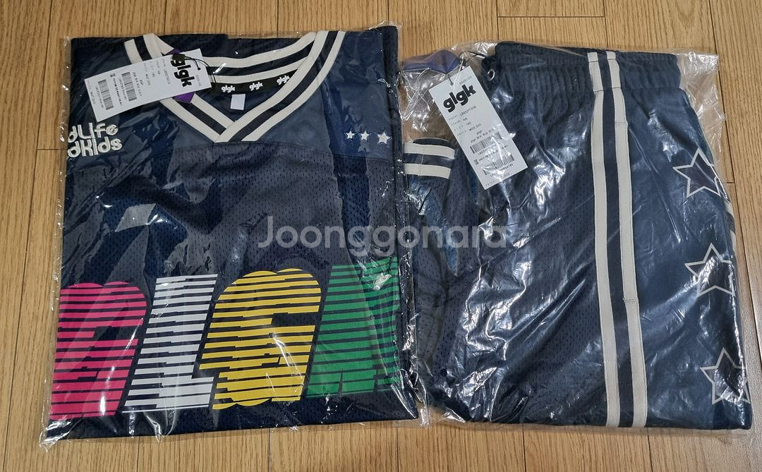 히로 glgk 럭비 티셔츠/glgk 메쉬팬츠160--1