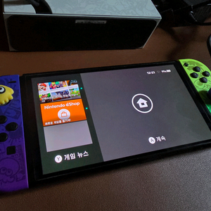 닌텐도 스위치 스플래툰 에디션 OLED 본체 + 조이콘 세트