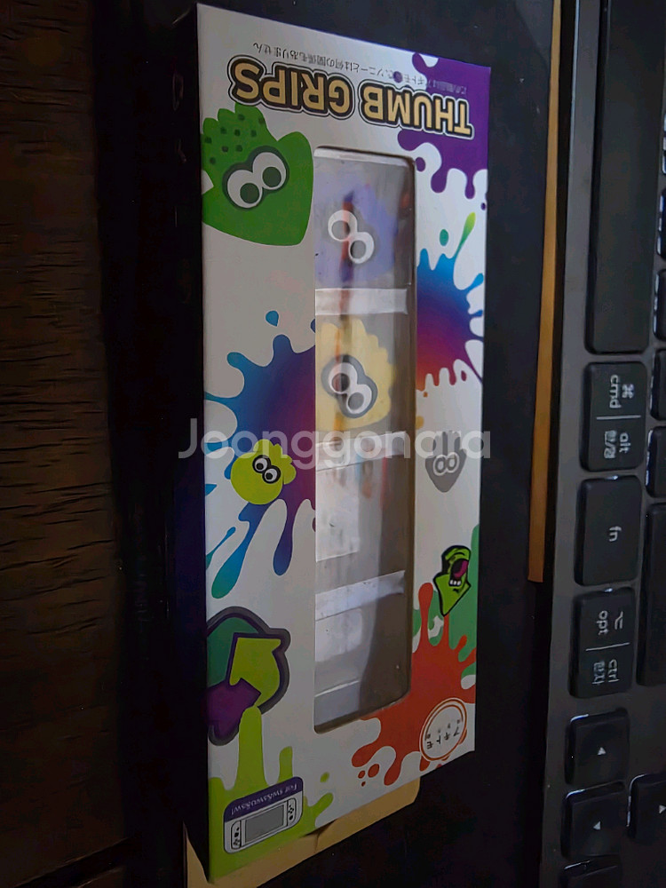 닌텐도 스위치 스플래툰 에디션 OLED 본체 + 조이콘 세트--3