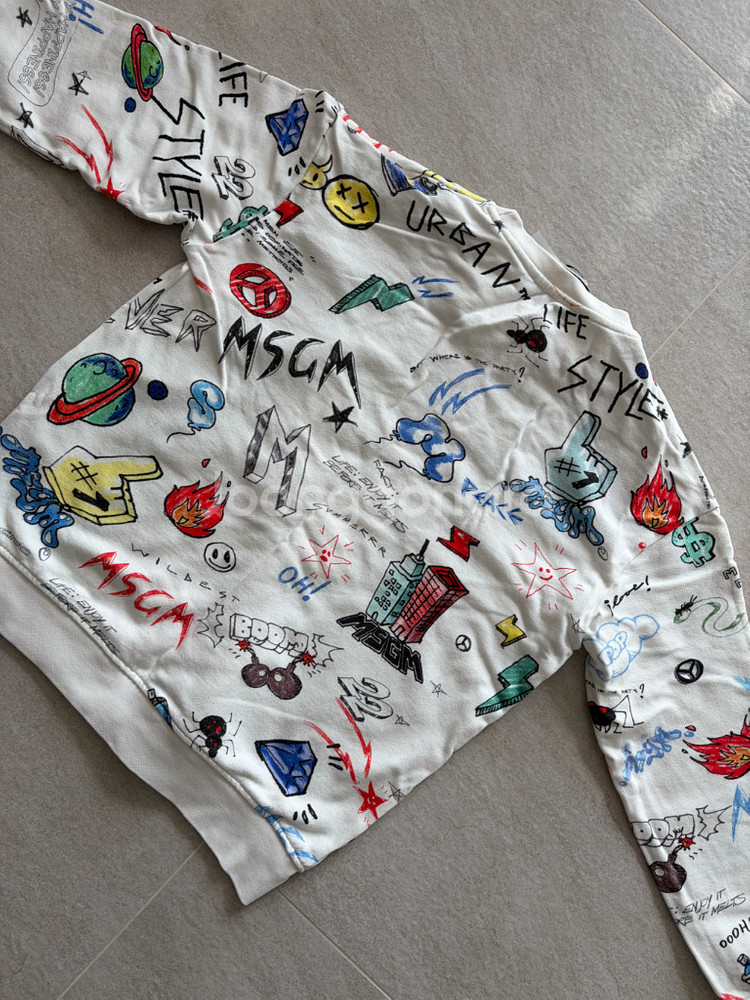 msgm 키즈 보이즈 맨투맨 12Y (상태아주깨끗)--1