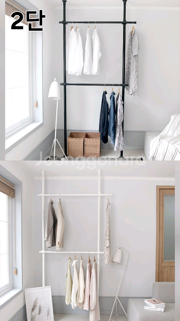 [무료배송+최저가]튼튼드레스룸 시스템 행거 옷장 수납장--1