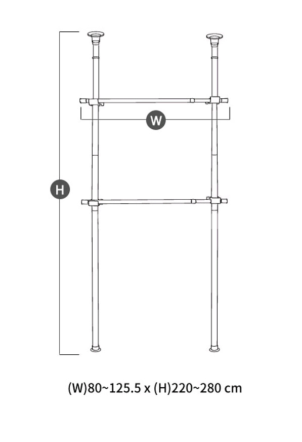 [무료배송+최저가]튼튼드레스룸 시스템 행거 옷장 수납장--2
