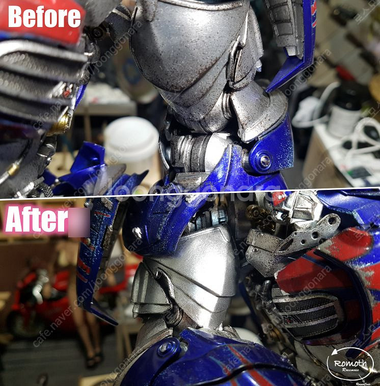 [커스텀 도색]쓰리제로 트랜스포머 옵티머스 익스ver.--4