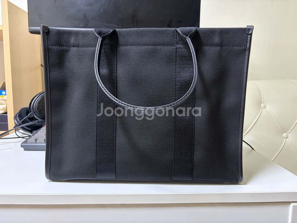 발렌시아가 캔버스 토트백--1