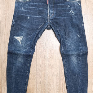 정품 디스퀘어드 가죽패치 바이커진 청바지 46