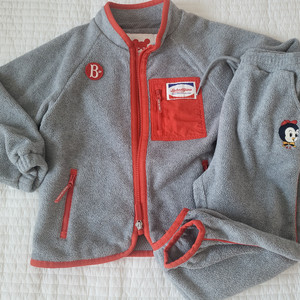 베베드피노 댄시 플리스 자켓 상하 120, 110