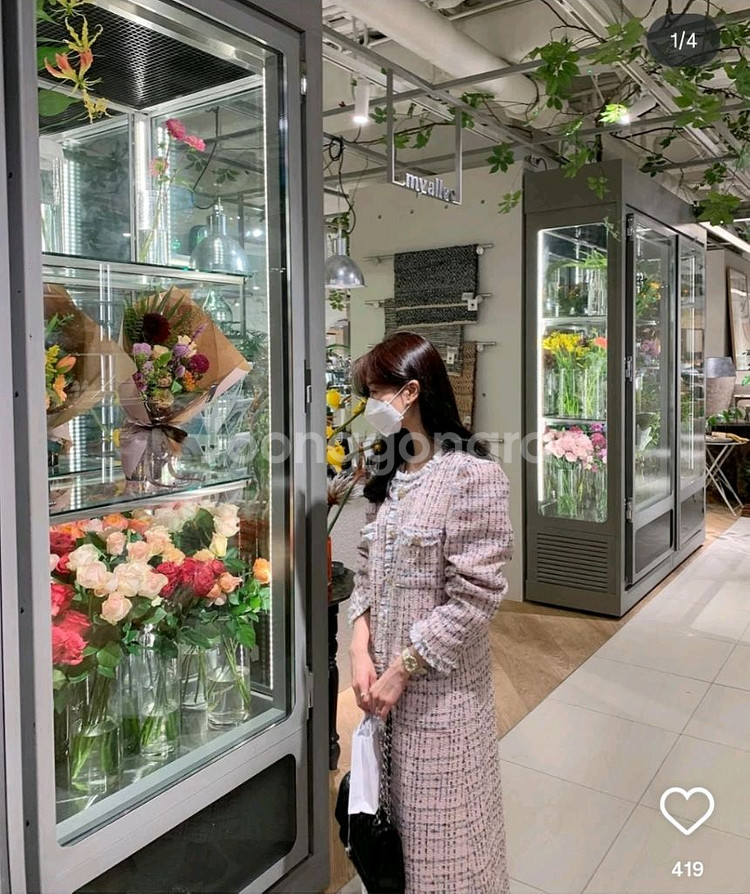 바이씨니 반짝트위드 원피스--0