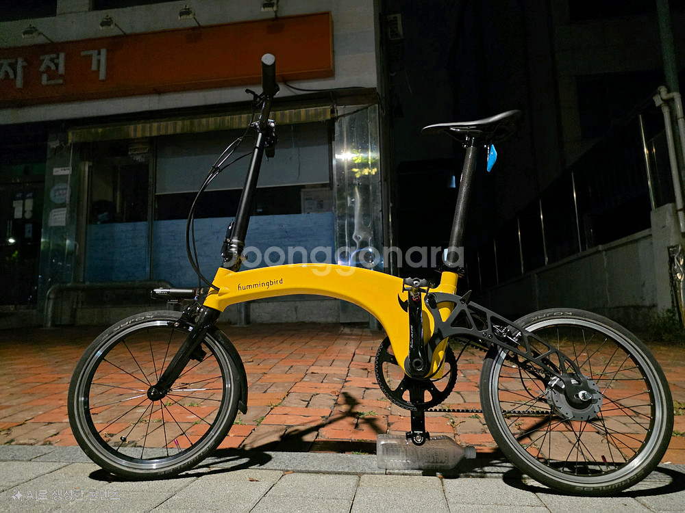 프로드라이브 허밍버드 미니벨로 접이식 자전거 브롬톤 교환가능--6