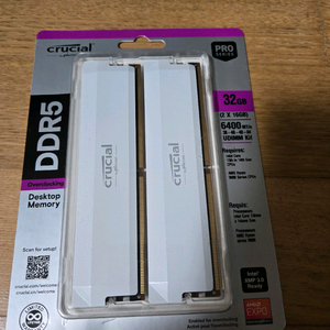마이크론 Crucial DDR5-6400 CL38 PRO 32gb 팝니다