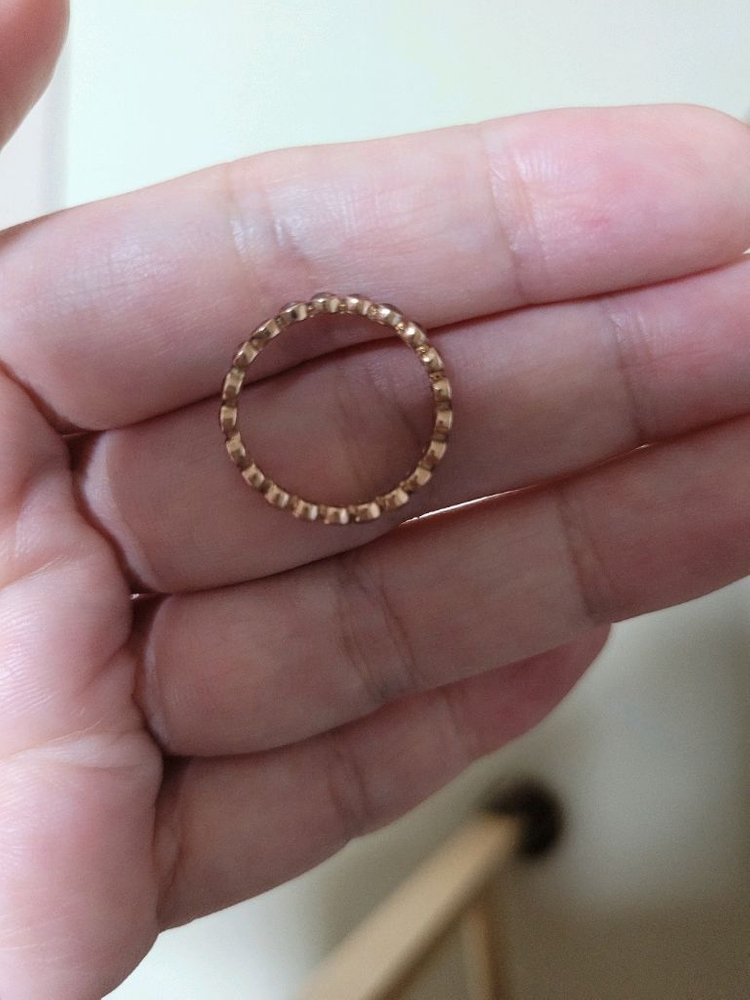 14k 핑크골드 반지--1