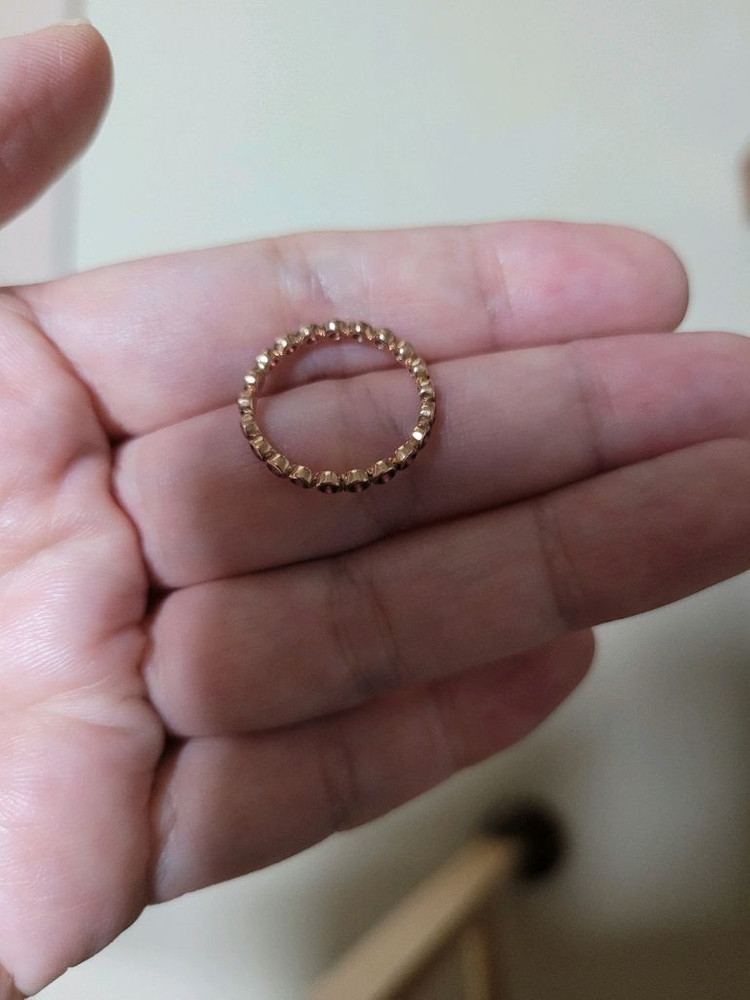 14k 핑크골드 반지--2