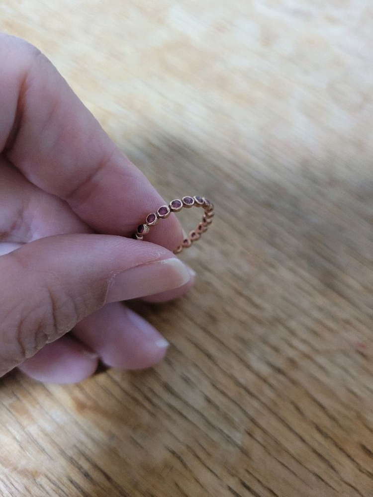 14k 핑크골드 반지--6