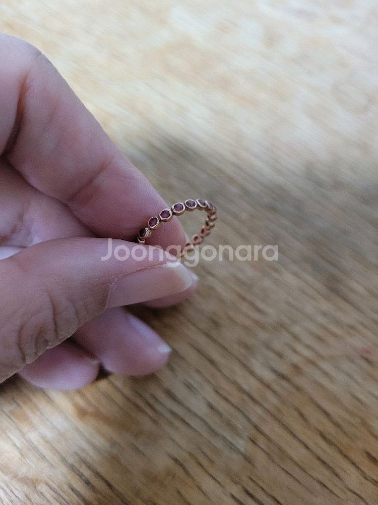 14k 핑크골드 반지--6