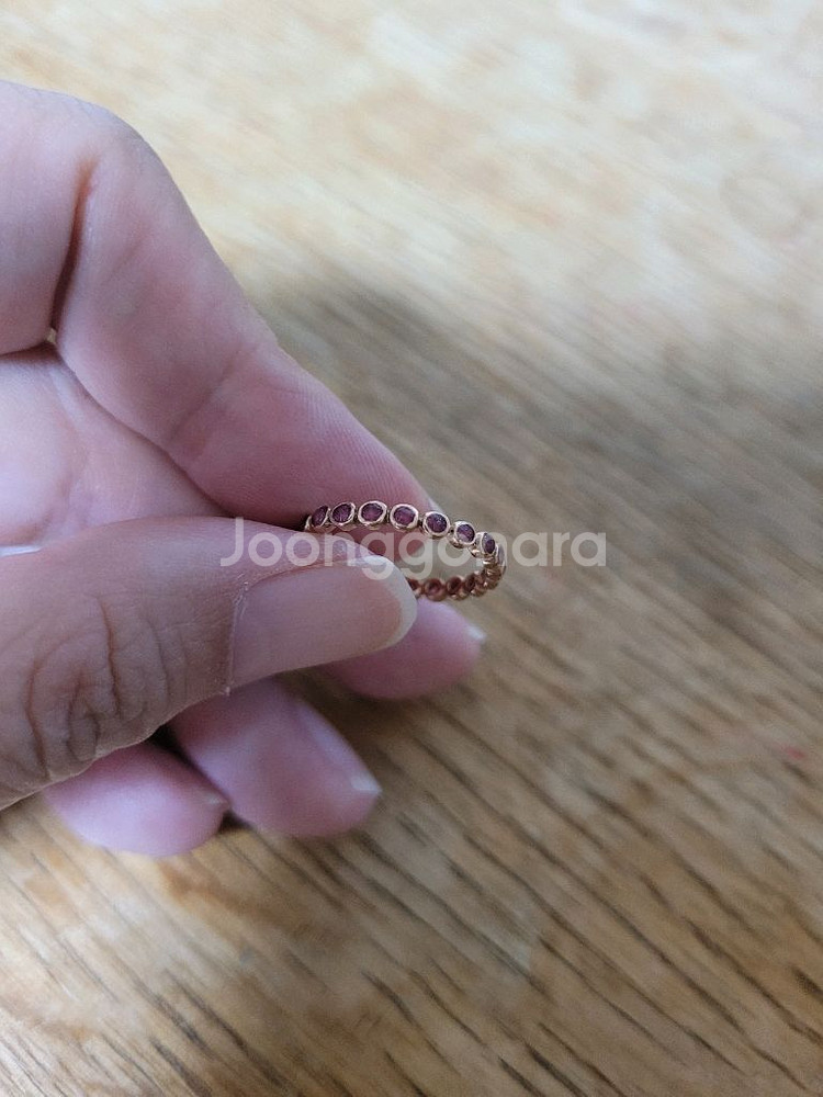 14k 핑크골드 반지--5