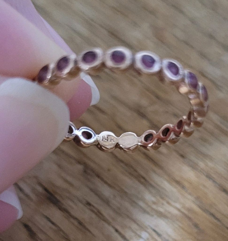 14k 핑크골드 반지--8