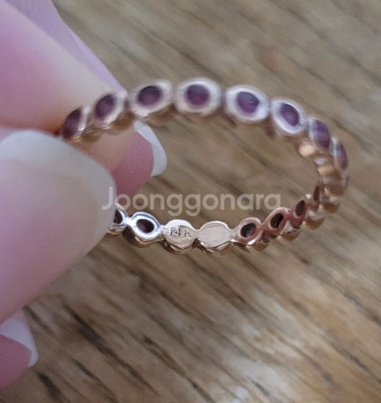 14k 핑크골드 반지--8