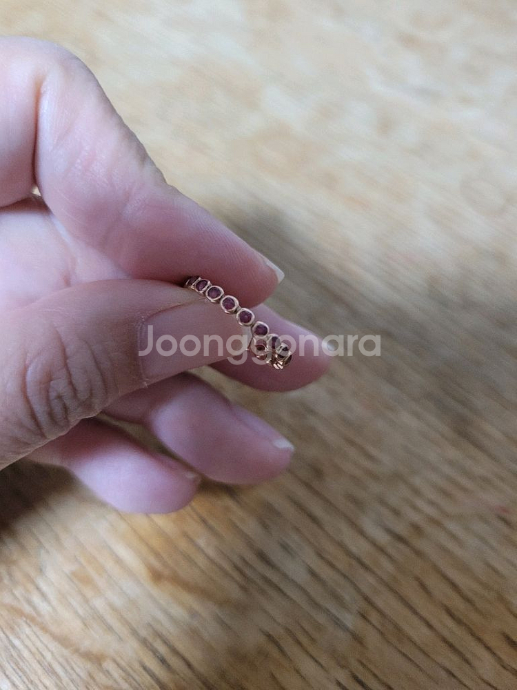 14k 핑크골드 반지--7