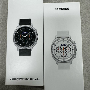새상품 갤럭시 워치8 클래식 미개봉 새상품 화이트+블랙 46미리 LTE제품
