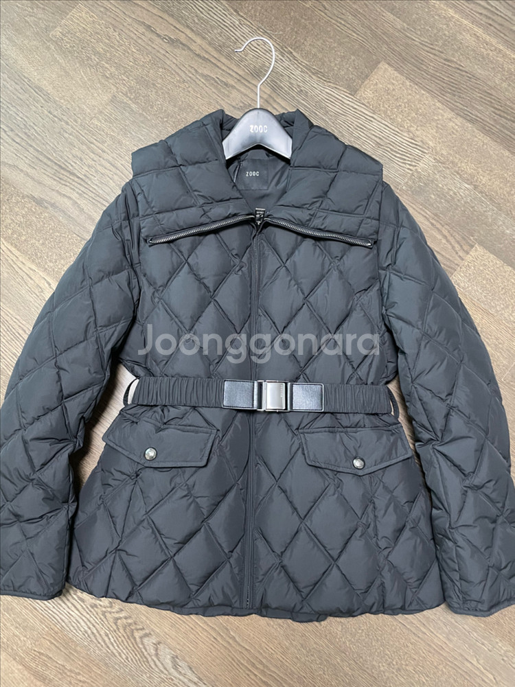 ZOOC 쥬크 퀼팅 벨티드 덕다운패딩자켓 새상품--0