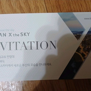 부산엑스더스카이 입장권