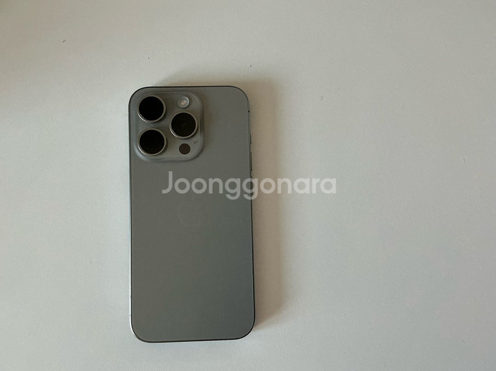 아이폰 15프로 256 내추럴 애플케어플러스(26.6) +배터리 100--0