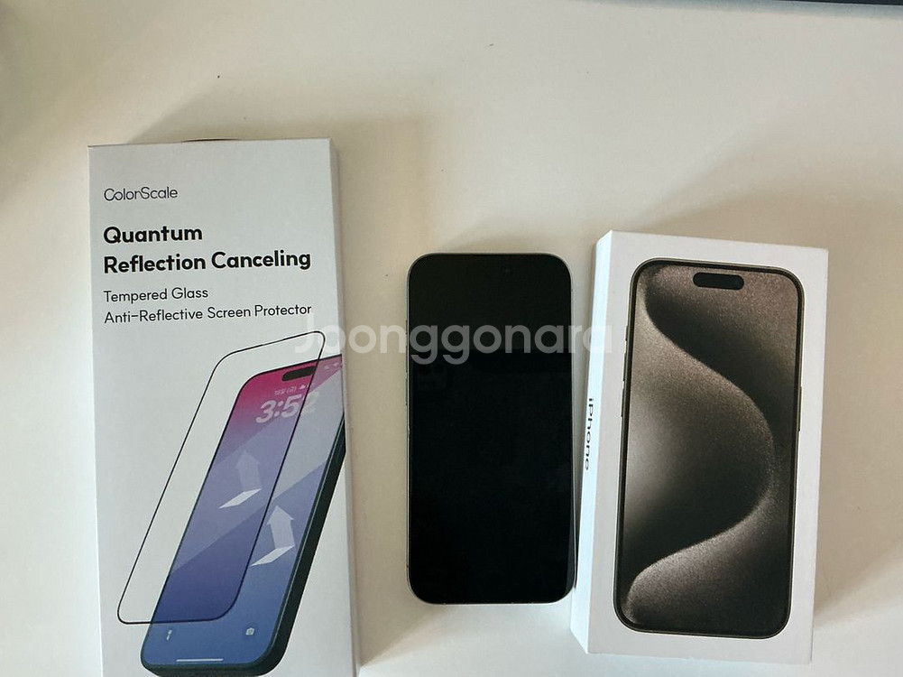 아이폰 15프로 256 내추럴 애플케어플러스(26.6) +배터리 100--1