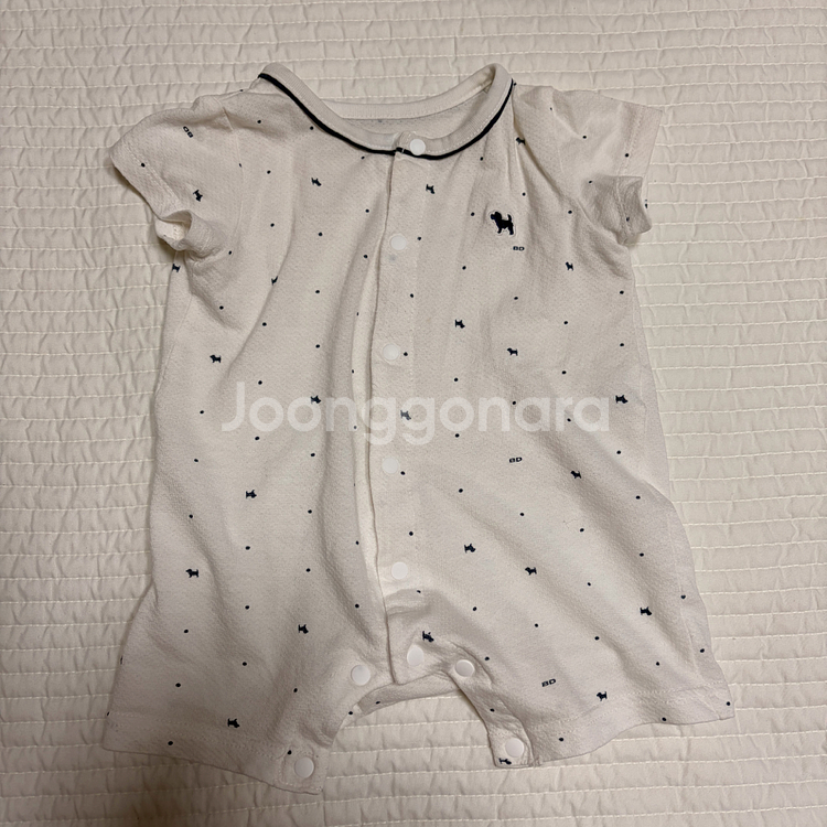 오뉴데이 롤리팝시리즈 나시수트 꼭지모자 신생아 딸꾹질모자 비니 블루독 바디수트--8