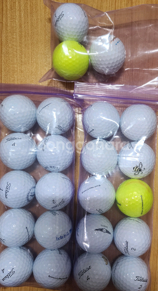 타이틀리스트 PROV1 A급 로스트볼 골프공 23알--1