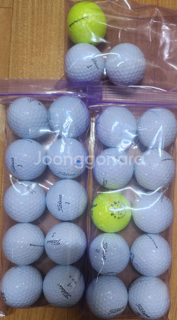 타이틀리스트 PROV1 A급 로스트볼 골프공 23알--0