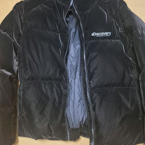 디스커버리 키즈160 여아용 벨벳 유광 패딩