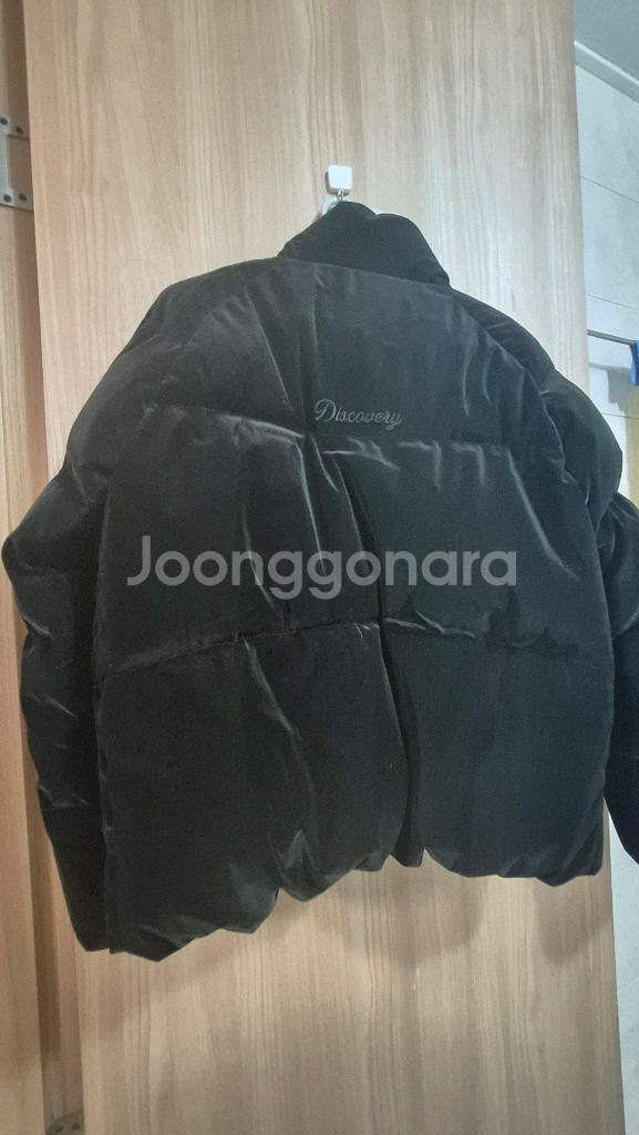 디스커버리 키즈160 여아용 벨벳 유광 패딩--2