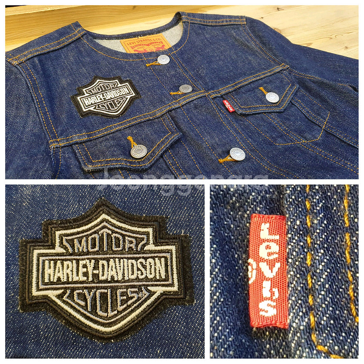 55.리바이스 할리커스텀 데님자켓--2