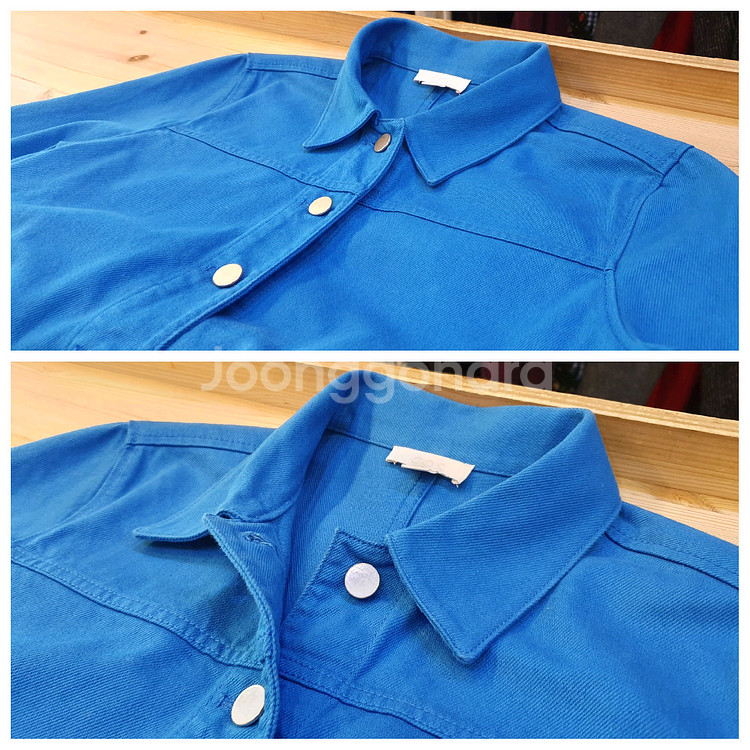 66.COS 크롭 데님자켓--2