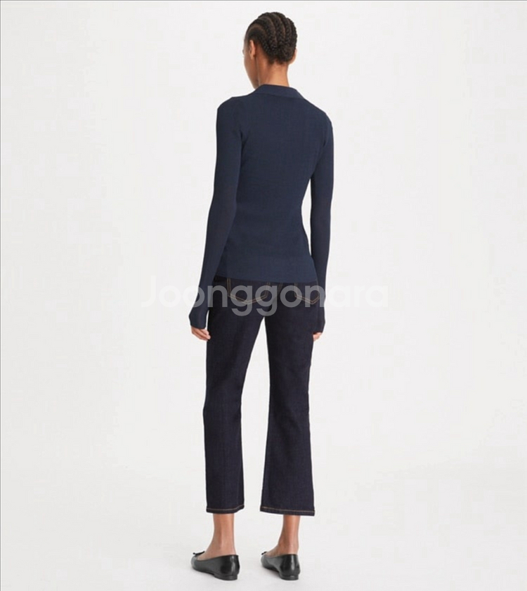 TORY BURCH 토리버치 크롭 플레어진 새제품--1