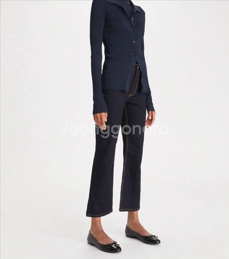 TORY BURCH 토리버치 크롭 플레어진 새제품--2