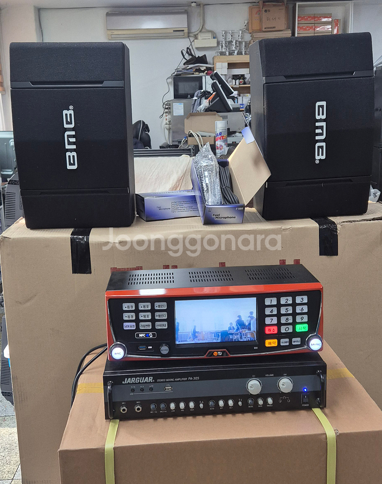 태진 B80 선반식 노래방 기계 세트 판매--0