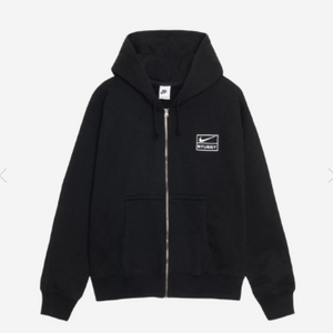 나이키 스투시 후드 집업 블랙 L