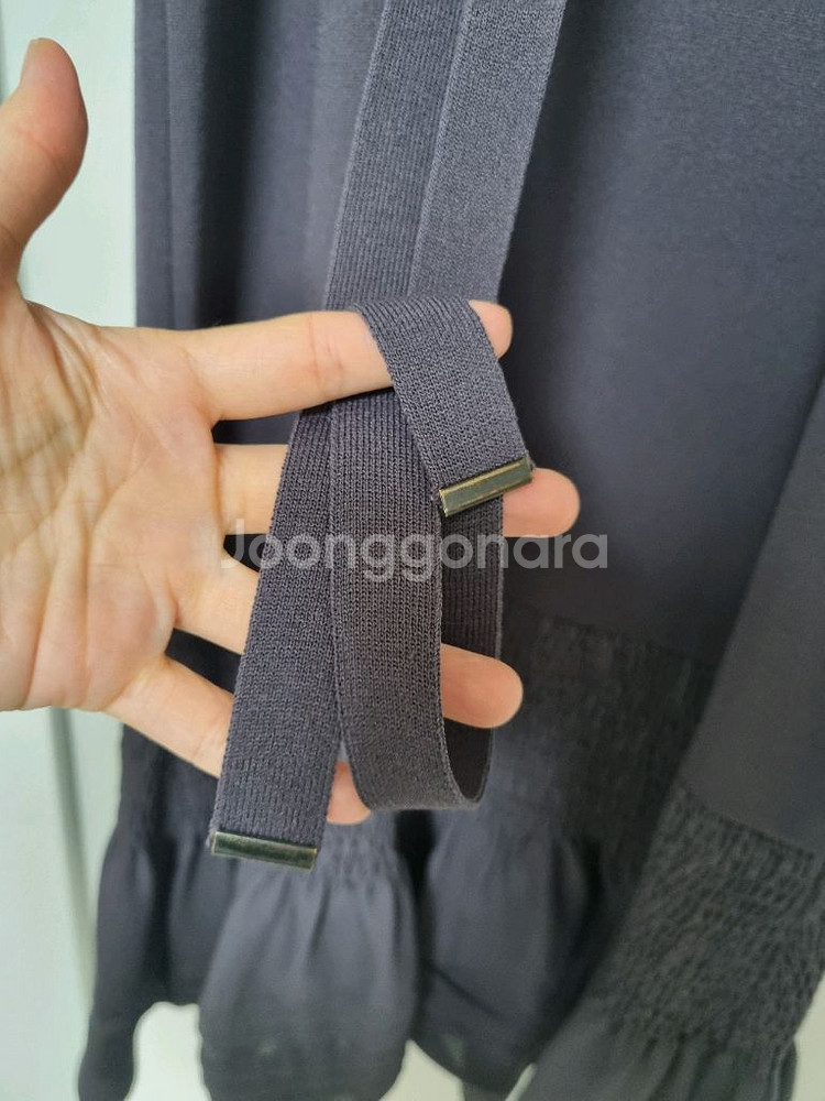 시스템 니트 벨트 원피스--5