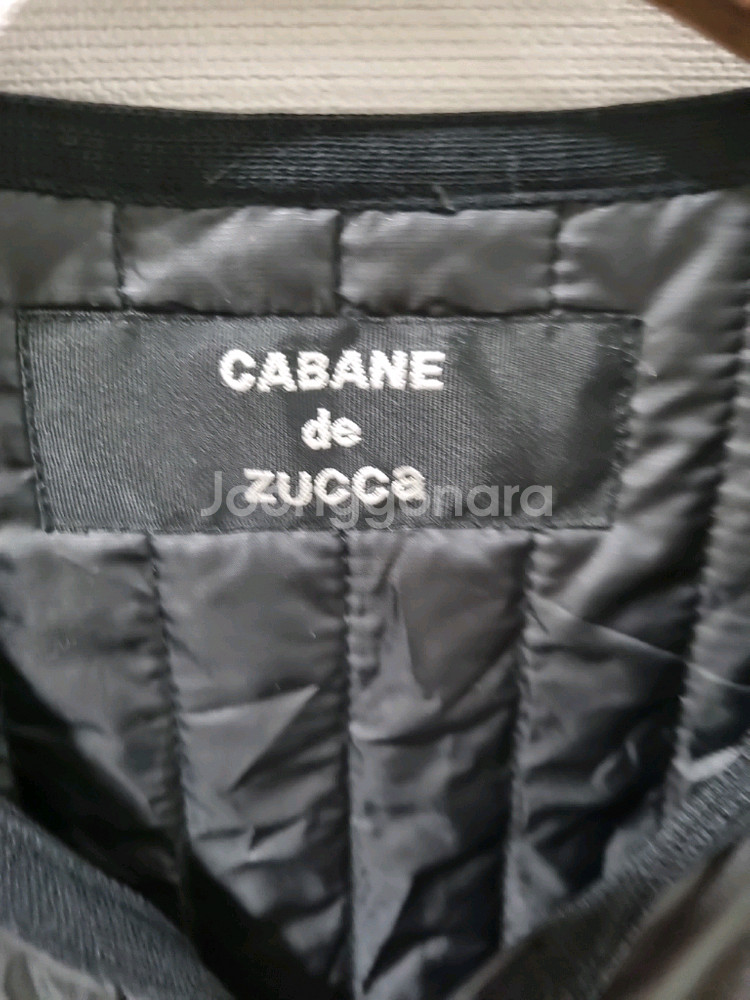 카반 드 주카 블랙 퀼팅 자켓--3