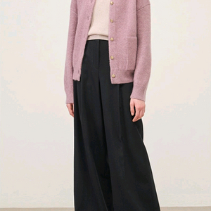 더캐시미어 실크 블렌드 가디건 로즈핑크 타임 랑방 마인