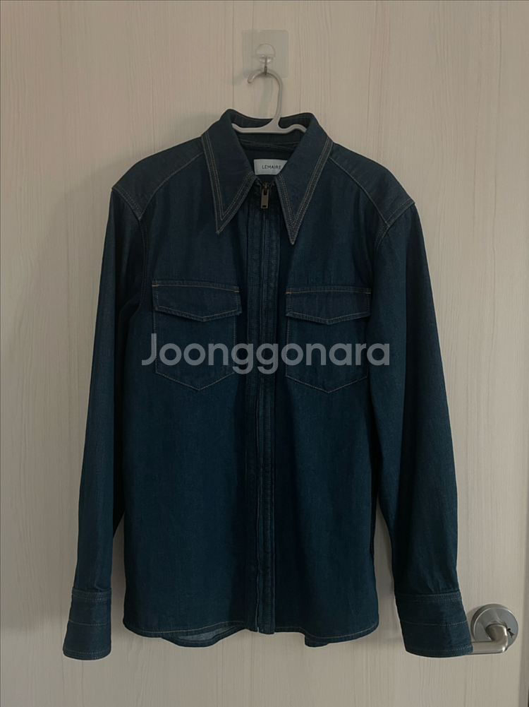 르메르 데님 웨스턴 셔츠 자켓 36 택달린 거의 새상품--0