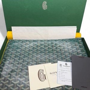 [풀구성 / 급처]고야드 세나 클러치 그린 mgm 사이즈