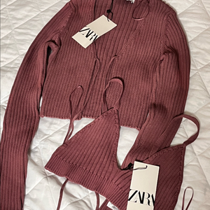 자라 가디건+나시 세트 (자크뮈스 st)